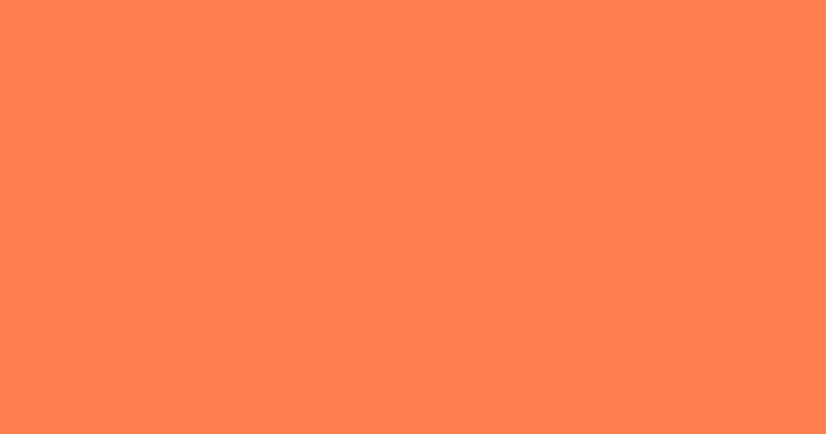 코랄(산호색) #FF7F50 색상 미리보기 (Coral)