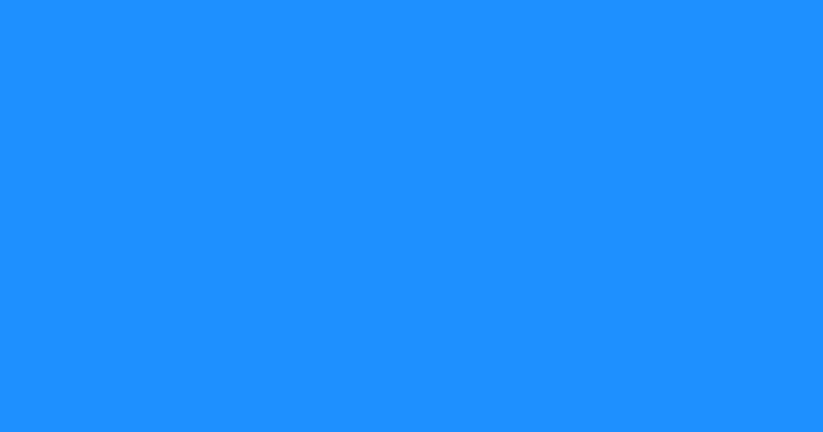 도저블루 #1E90FF 색상 미리보기 (Dodger Blue)