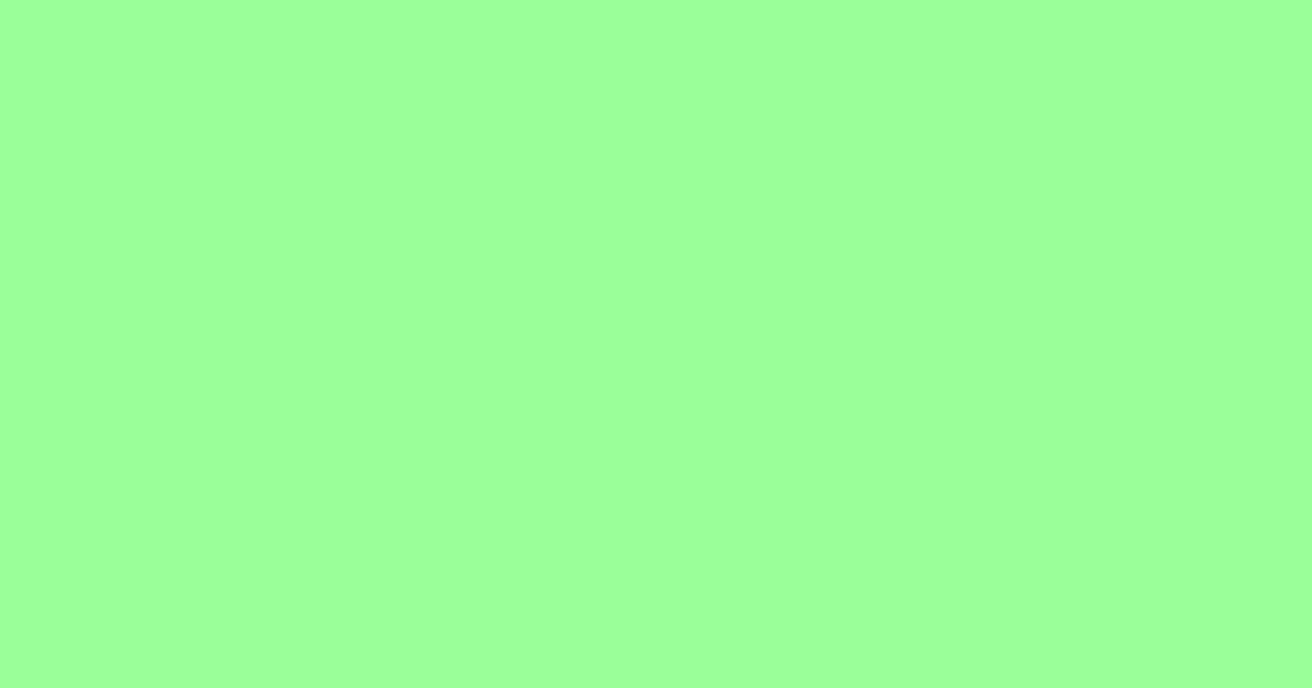 민트색 #98FF98 색상 미리보기 (Mint Green)