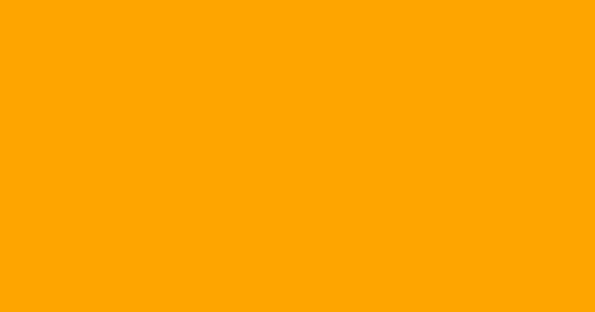 주황 #FFA500 색상 미리보기 (Orange)