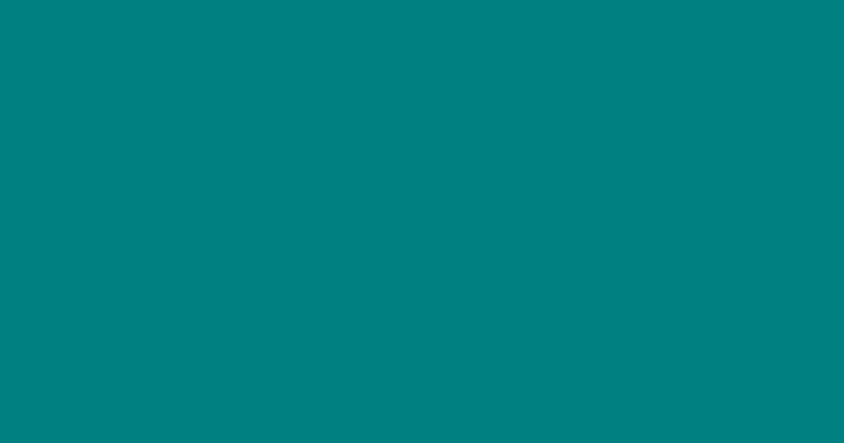 청록 #008080 색상 미리보기 (Teal)