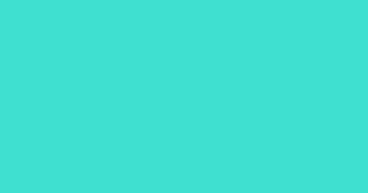 터쿼이즈 #40E0D0 색상 미리보기 (Turquoise)